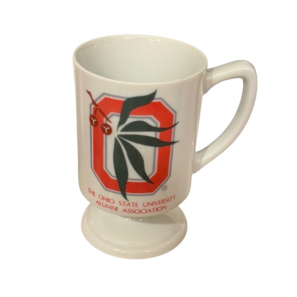 Ohio State University Alumni Association Pedestal Coffee Mug Block O Buckeye